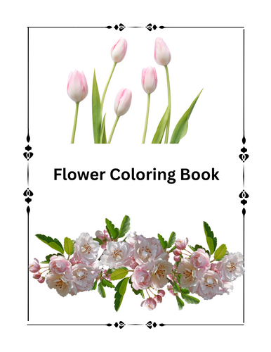 Flower Coloring Book