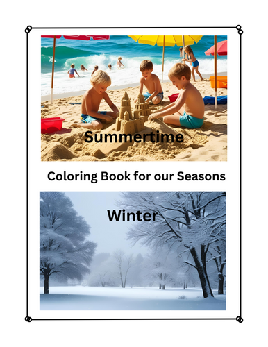 Coloring Book of the Winter & Summer Seasons