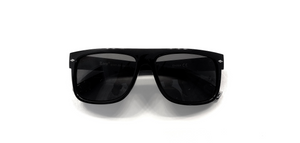 Locs Sunglasses, black with silver tips