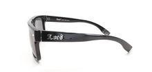 Load image into Gallery viewer, Locs Sunglasses, black with silver tips