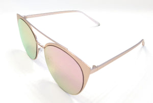 Oversized Metal Cat Eyed Sunglasses